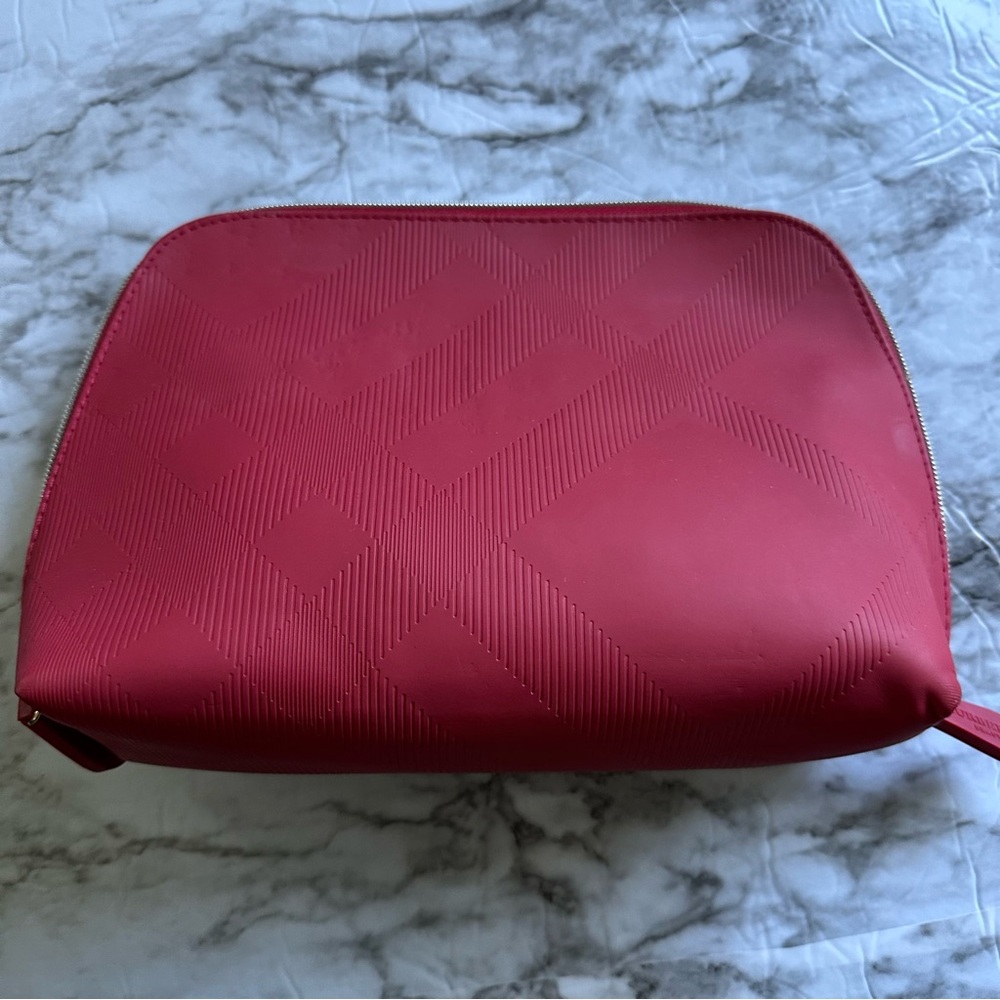 New Burberry beauty large cosmetic pouch 9” x 6.5” x 3”